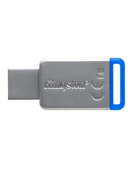Kingston Technology DataTraveler 50 64GB unidad flash USB USB tipo A 3.0 (3.1 Gen 1) Azul, Plata