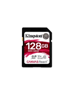 Kingston Technology SD Canvas React memoria flash 128 GB SDXC Clase 10 UHS-I