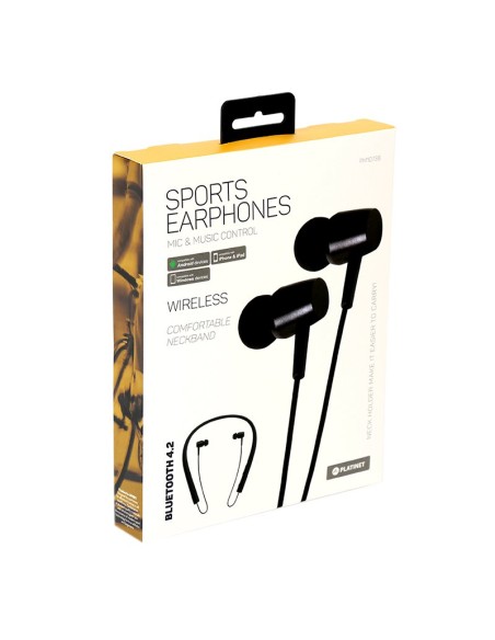 PLATINET AURICULARES IN-EAR SPORT HOOP BLUETOOTH m - Imagen 4