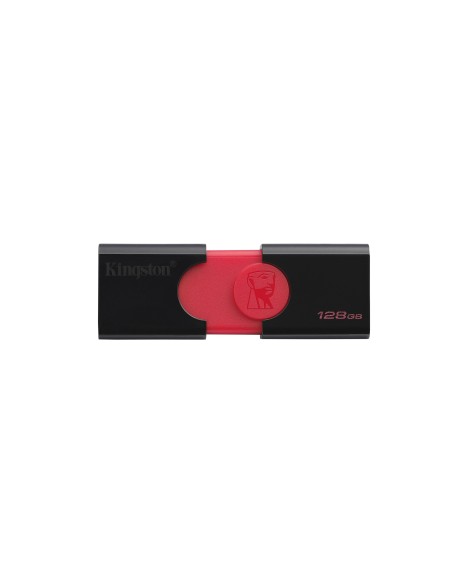 Kingston Technology DataTraveler 106 unidad flash USB 128 GB USB tipo A 3.0 (3.1 Gen 1) Negro, Rojo