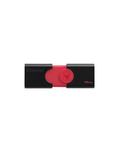 Kingston Technology DataTraveler 106 unidad flash USB 16 GB USB tipo A 3.0 (3.1 Gen 1) Negro, Rojo
