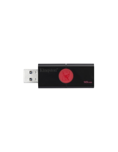 Kingston Technology DataTraveler 106 unidad flash USB 16 GB USB tipo A 3.0 (3.1 Gen 1) Negro, Rojo