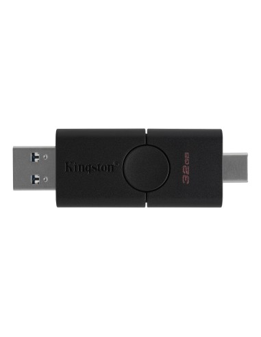 Kingston Technology DataTraveler Duo unidad flash USB 32 GB USB Type-A   USB Type-C 3.2 Gen 1 (3.1 Gen 1) Negro