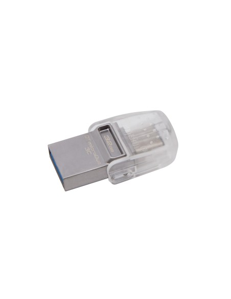 Kingston Technology DataTraveler microDuo 3C 32GB unidad flash USB USB Type-A   USB Type-C 3.2 Gen 1 (3.1 Gen 1) Plata