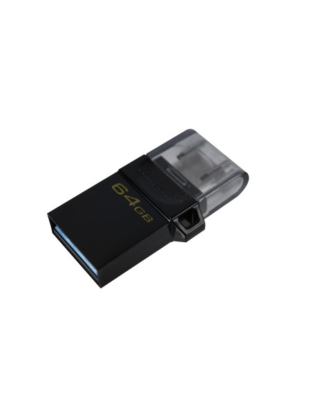 Kingston Technology DataTraveler microDuo3 G2 unidad flash USB 64 GB USB Type-A   Micro-USB 3.2 Gen 1 (3.1 Gen 1) Negro