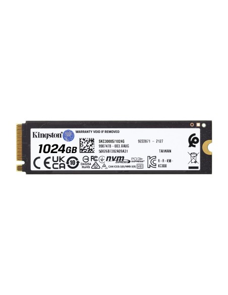 Kingston Technology KC3000 1TB M.2 NVMe Negro