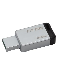 Kingston Technology DataTraveler 50 128GB unidad flash USB USB tipo A 3.0 (3.1 Gen 1) Negro, Plata