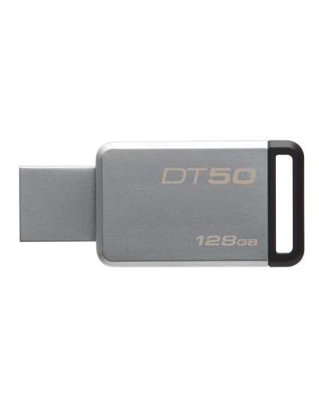 Kingston Technology DataTraveler 50 128GB unidad flash USB USB tipo A 3.0 (3.1 Gen 1) Negro, Plata