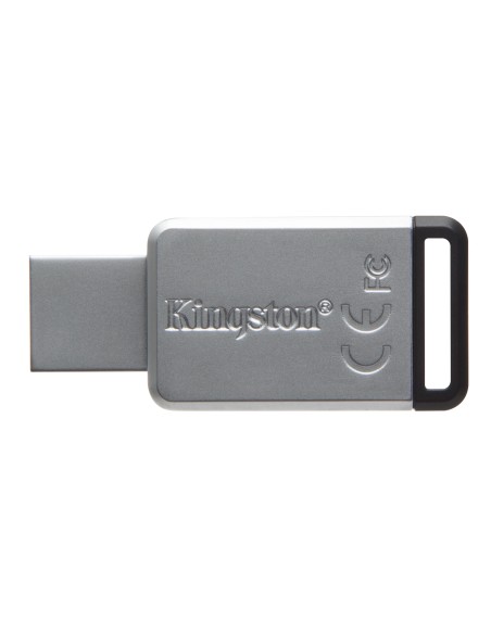 Kingston Technology DataTraveler 50 128GB unidad flash USB USB tipo A 3.0 (3.1 Gen 1) Negro, Plata