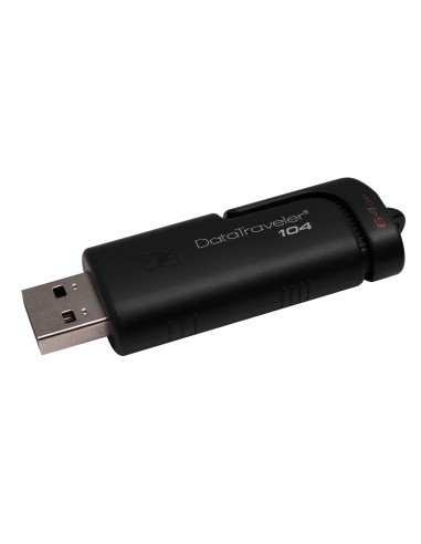 Kingston Technology DataTraveler 104 unidad flash USB 64 GB USB tipo A 2.0 Negro