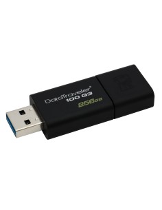 Kingston Technology DataTraveler 100 G3 unidad flash USB 256 GB USB tipo A 3.2 Gen 1 (3.1 Gen 1) Negro