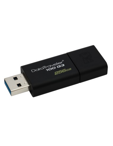 Kingston Technology DataTraveler 100 G3 unidad flash USB 256 GB USB tipo A 3.2 Gen 1 (3.1 Gen 1) Negro