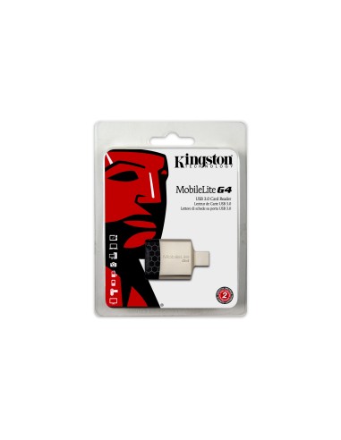 Kingston Technology MobileLite G4 lector de tarjeta USB 3.0 Negro, Gris