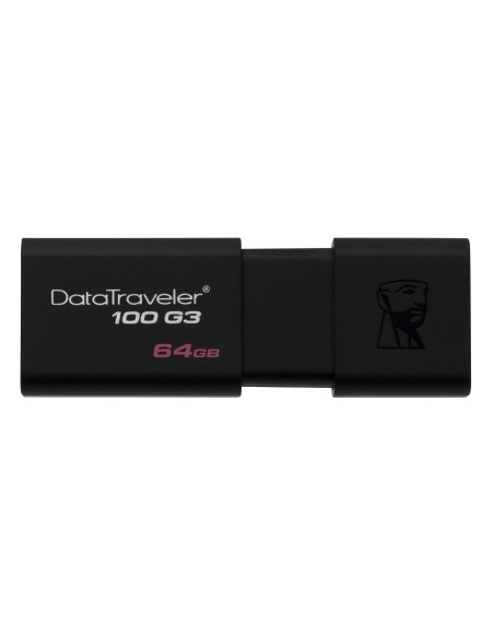 Kingston Technology DataTraveler 100 G3 unidad flash USB 64 GB USB tipo A 3.2 Gen 1 (3.1 Gen 1) Negro