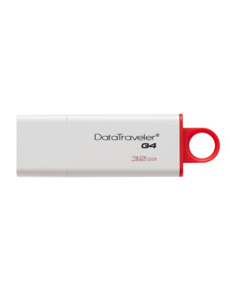 Kingston Technology DataTraveler G4 unidad flash USB 32 GB USB tipo A 3.2 Gen 1 (3.1 Gen 1) Rojo, Blanco