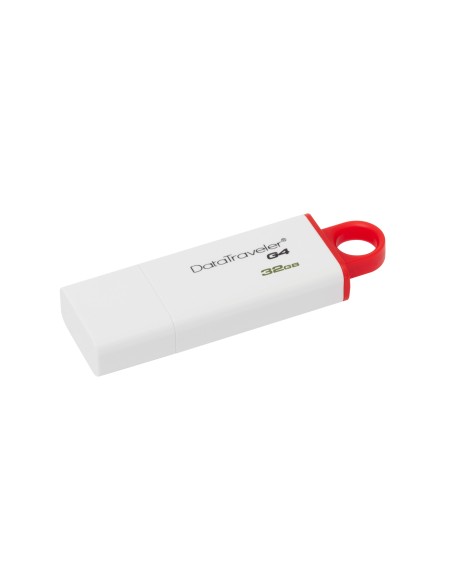 Kingston Technology DataTraveler G4 unidad flash USB 32 GB USB tipo A 3.2 Gen 1 (3.1 Gen 1) Rojo, Blanco