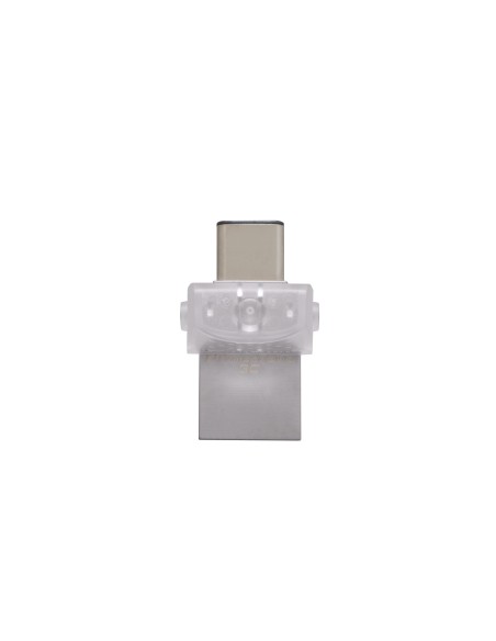 Kingston Technology DataTraveler microDuo 3C 128GB unidad flash USB USB Type-A   USB Type-C 3.2 Gen 1 (3.1 Gen 1) Plata