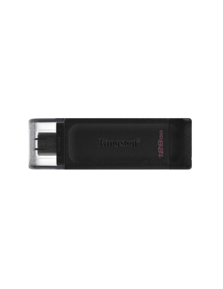 Kingston Technology DataTraveler 70 unidad flash USB 128 GB USB Tipo C 3.2 Gen 1 (3.1 Gen 1) Negro