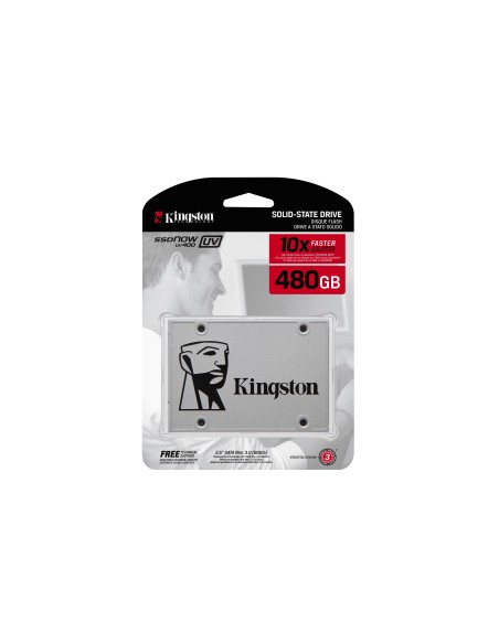 Kingston Technology SSDNow UV400 unidad de estado sólido 2.5" 480 GB Serial ATA III TLC