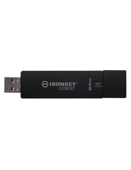 IronKey IKD300 64GB unidad flash USB USB tipo A 3.0 (3.1 Gen 1) Negro