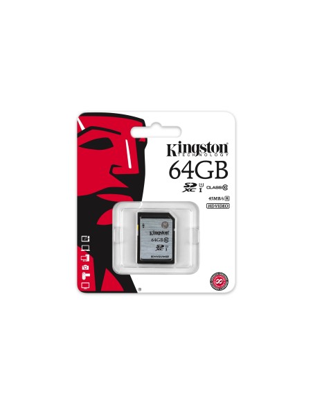 Kingston Technology Class 10 UHS-I SDXC 64GB memoria flash Clase