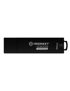 Kingston Technology IronKey D300 unidad flash USB 32 GB USB tipo A 3.2 Gen 1 (3.1 Gen 1) Negro