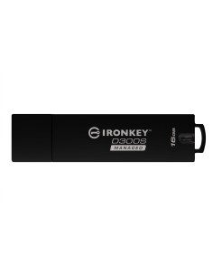 Kingston Technology IronKey D300 unidad flash USB 16 GB USB tipo A 3.2 Gen 1 (3.1 Gen 1) Negro