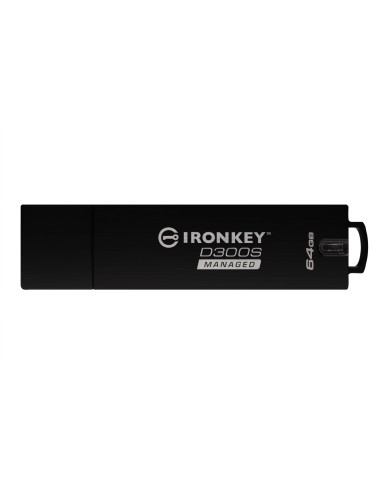 Kingston Technology IronKey D300 unidad flash USB 64 GB USB tipo A 3.2 Gen 1 (3.1 Gen 1) Negro