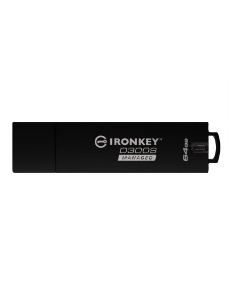 Kingston Technology IronKey D300 unidad flash USB 64 GB USB tipo A 3.2 Gen 1 (3.1 Gen 1) Negro