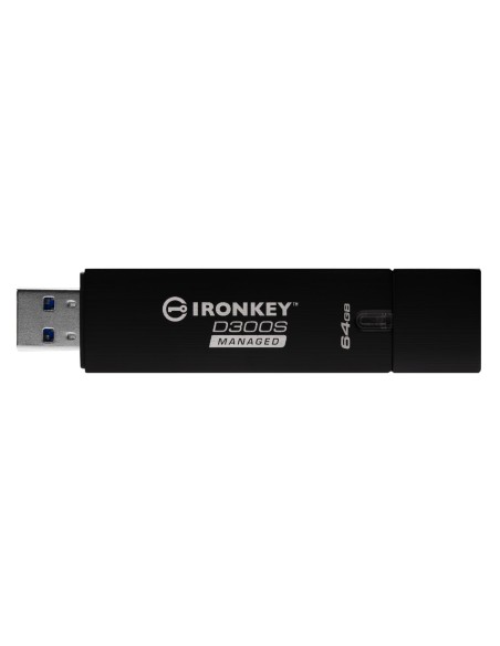 Kingston Technology IronKey D300 unidad flash USB 64 GB USB tipo A 3.2 Gen 1 (3.1 Gen 1) Negro