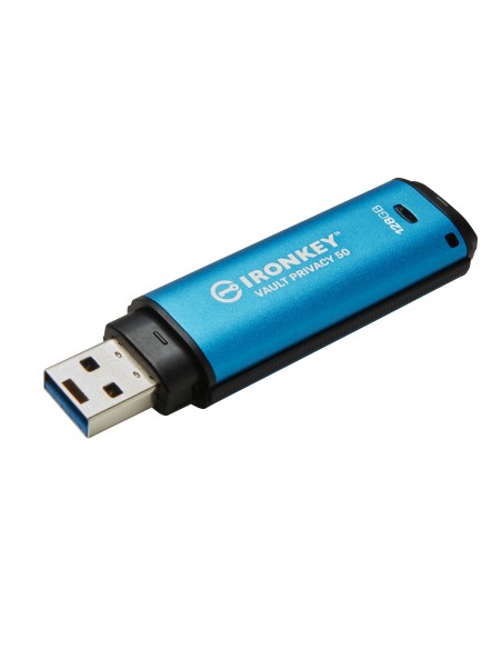 Kingston Technology IronKey Vault Privacy 50 unidad flash USB 128 GB USB tipo A 3.2 Gen 1 (3.1 Gen 1) Azul