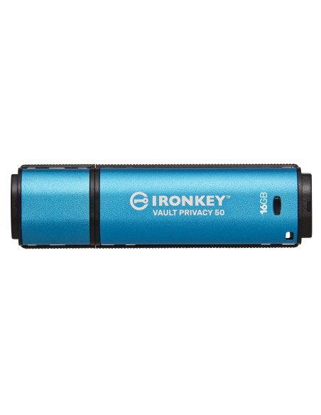 Kingston Technology IronKey Vault Privacy 50 unidad flash USB 16 GB USB tipo A 3.2 Gen 1 (3.1 Gen 1) Azul