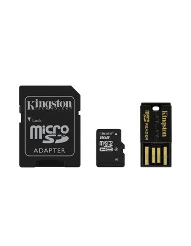Kingston Technology 8GB Multi Kit memoria flash MicroSDHC Clase 4