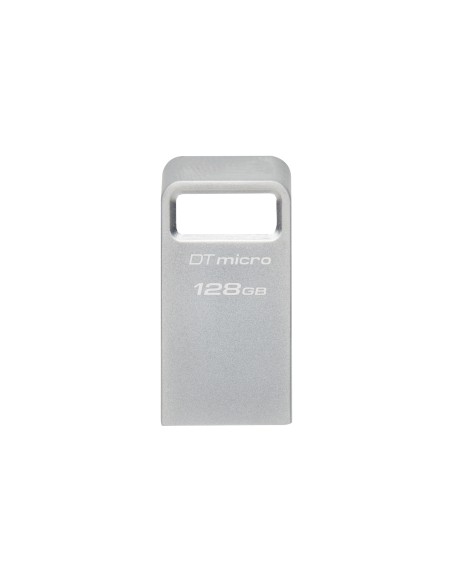 Kingston Technology DataTraveler Micro unidad flash USB 128 GB USB tipo A 3.2 Gen 1 (3.1 Gen 1) Plata