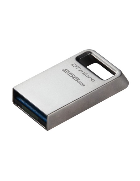 Kingston Technology DataTraveler Micro unidad flash USB 256 GB USB tipo A 3.2 Gen 1 (3.1 Gen 1) Plata