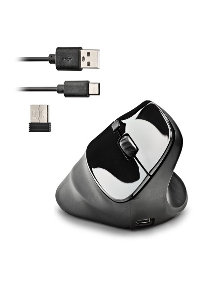 NGS RATON INALAMBRICO VERTICAL NEGRO ERGONOMICO