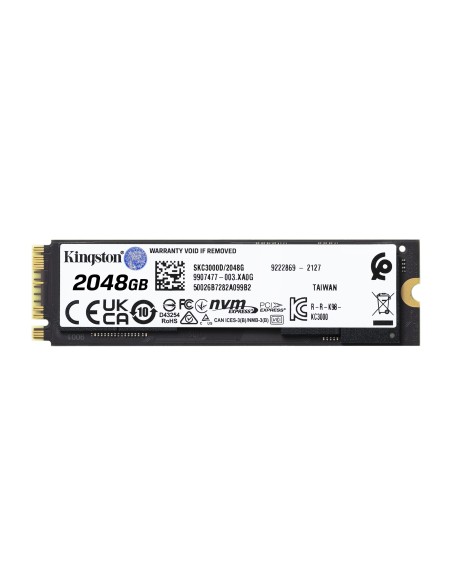 Kingston Technology KC3000 2TB M.2 NVMe Negro