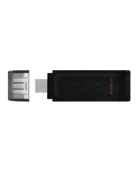 Kingston Technology 70 unidad flash USB 256 GB USB Tipo C 3.2 Gen 1 (3.1 Gen 1) Negro
