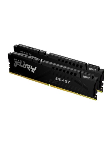 MEMORIA KINGSTON FURY BEAST BLACK DDR5 32GB KIT2  5200MT S  CL36   KF552C36BBEK2-32