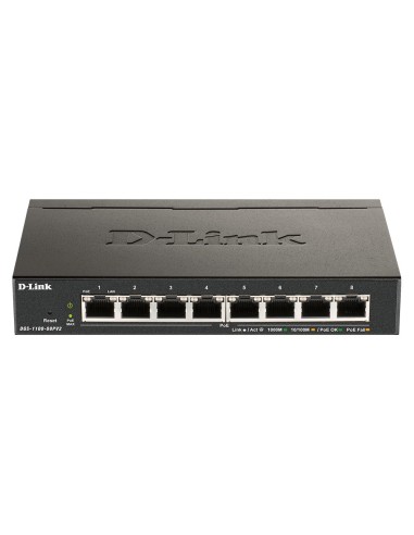 D-Link DGS-1100-08PV2 E 8xGb PoE Switch (64W)