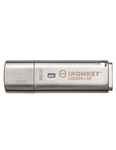Kingston Technology IronKey Locker+ 50 unidad flash USB 32 GB USB tipo A 3.2 Gen 1 (3.1 Gen 1) Plata