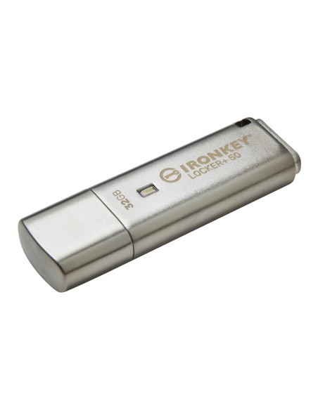 Kingston Technology IronKey Locker+ 50 unidad flash USB 32 GB USB tipo A 3.2 Gen 1 (3.1 Gen 1) Plata