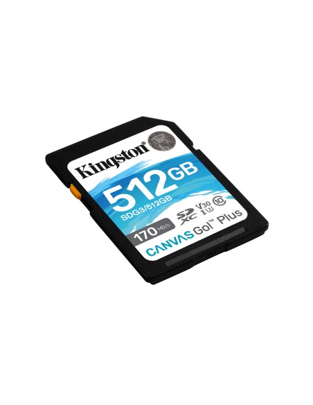 Kingston Technology Canvas Go! Plus memoria flash 512 GB SD UHS-I Clase 10