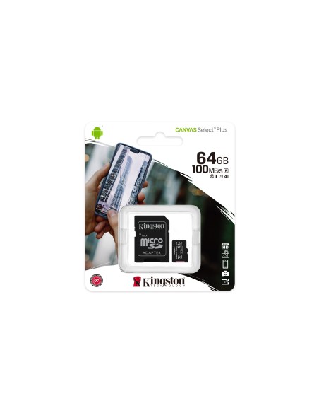 Kingston Technology Canvas Select Plus memoria flash 64 GB MicroSDXC UHS-I Clase 10