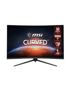 MSI MONITOR G321CQP E2. 31.5" (80 CM). CURVO 1000R. VA. 2560X1440 (WQHD). 170HZ. NEGRO.