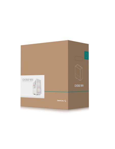 CAJA MICRO-ATX SEMITORRE DEEPCOOL CH360 ARGB CT 3V BLANCA R-CH360-WHAPE3-G-1