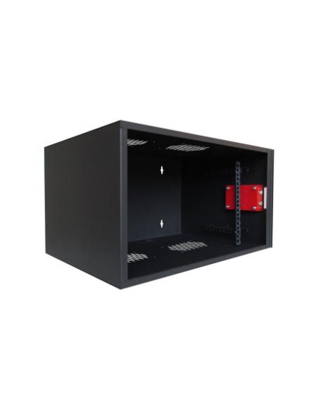 WP WALL MOUNT RACK 19" RWS SERIES 6U WXDXH: 560X600X400 MM, BLACK RAL 9005