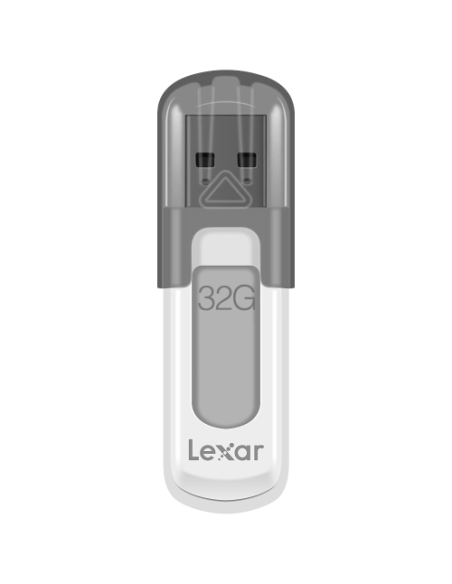 Lexar JumpDrive V100 unidad flash USB 32 GB USB tipo A 3.2 Gen 1 (3.1 Gen 1) Gris, Blanco