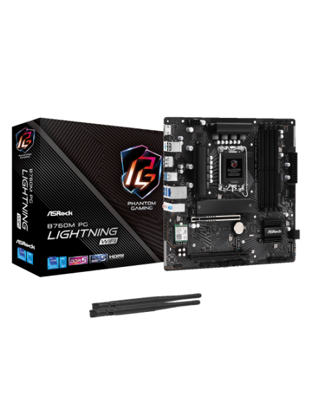 Asrock B760M PG Lightning WiFi Intel B760 LGA 1700 micro ATX