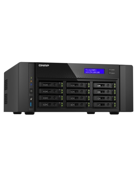 QNAP TS-h1290FX NAS Torre Ethernet Negro 7232P
